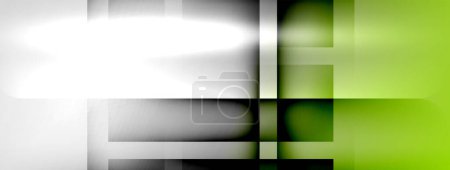 Ilustración de Light and shadow squares and lines abstract background - Imagen libre de derechos