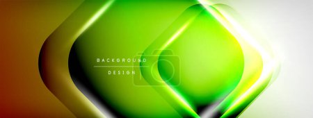 Illustration for Vector abstract line background with glowing effects and shadows. Vector Illustration For Wallpaper, Banner, Background, Card, Book Illustration, landing page - Royalty Free Image