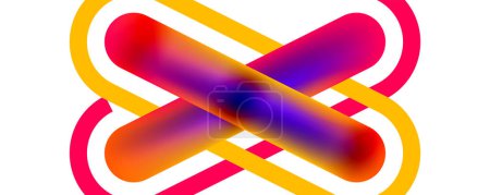 Illustration for Minimalist straight line abstract background. Vector Illustration For Wallpaper, Banner, Background, Card, Book Illustration, landing page - Royalty Free Image