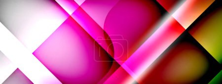 Téléchargez les photos : Vector abstract line background with glowing effects and shadows. Vector Illustration For Wallpaper, Banner, Background, Card, Book Illustration, landing page - en image libre de droit