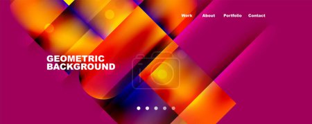Illustration for Squares and lines dynamic speed abstract background. Vector Illustration For Wallpaper, Banner, Background, Card, Book Illustration, landing page - Royalty Free Image