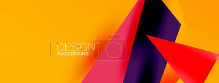 Illustration for Background color abstract overlapping lines. Minimal composition vector illustration for wallpaper banner background or landing page - Royalty Free Image
