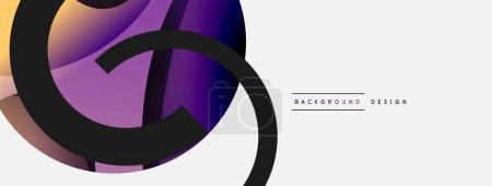 Illustration for Original graphic wallpaper. Essential complex background. Movement concept composition vector illustration for wallpaper banner background or landing page - Royalty Free Image