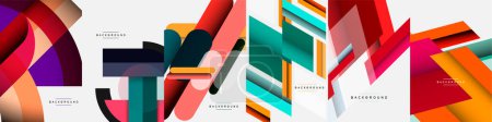 Illustration for Dynamic straight color lines are vibrant and energetic lines that move in a straight direction across a composition. Lines exude a sense of movement, precision, and vitality, capturing attention - Royalty Free Image