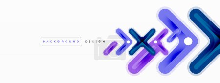 Illustration for Cross line background minimal geometric template. Design for wallpaper, banner, background, landing page, wall art, invitation, prints, posters - Royalty Free Image
