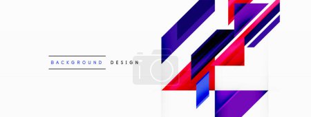 Illustration for Visually striking background design featuring dynamic geometric lines and arrows. This captivating composition combines movement and precision, creating an engaging and visually appealing graphic - Royalty Free Image