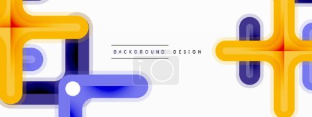 Illustration for Minimal geometric background cross line. Design for wallpaper, banner, background, landing page, wall art, invitation, prints, posters - Royalty Free Image