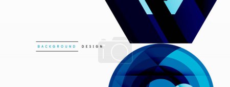 Photo for Geometric shapes vector design with dynamic shadow effect features a captivating composition, where precise forms intersect and overlap - Royalty Free Image