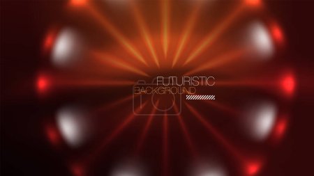 Photo for Circles with bright neon shiny light effects, abstract background wallpaper design - Royalty Free Image