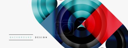 Photo for Circle abstract background. Wallpaper, banner, background, landing page, wall art, invitation, print, poster - Royalty Free Image