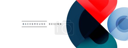 Illustration for Circular Symphony A Captivating Vector Geometric Abstract Background, Embracing a Harmonious Composition of Intriguing Circles and Captivating Round Shapes, Evoking a Mesmerizing Visual Symphony - Royalty Free Image