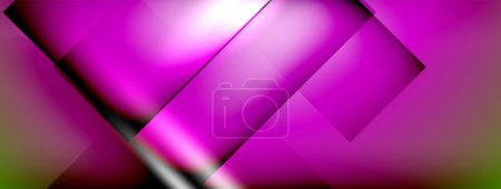 Illustration for Light and shadow squares and lines abstract background - Royalty Free Image
