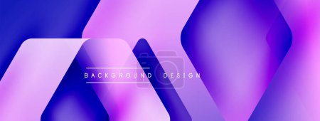 Illustration for Energetic geometric background featuring an array of dynamic arrows in harmonious motion, evoking sense of speed, agility and purposeful flow - Royalty Free Image