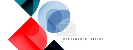 Illustration for Circular Symphony A Captivating Vector Geometric Abstract Background, Embracing a Harmonious Composition of Intriguing Circles and Captivating Round Shapes, Evoking a Mesmerizing Visual Symphony - Royalty Free Image
