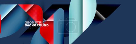 Illustration for Abstract background with trendy composition and fluid gradients - Royalty Free Image