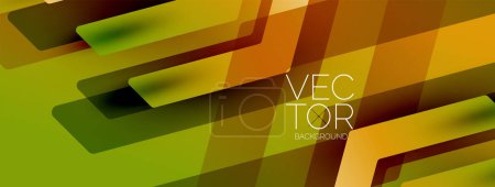 Illustration for Energetic geometric background featuring an array of dynamic arrows in harmonious motion, evoking sense of speed, agility and purposeful flow - Royalty Free Image