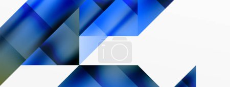 Illustration for Vivid abstraction unfolds. Triangles in seamless harmony, composing dynamic geometric backdrop. Interplay of angles and hues forms captivating tapestry, evoking modernity and artistic allure - Royalty Free Image