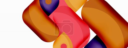 Illustration for Creative geometric wallpaper. Trendy minimal abstract background. Techno business template for wallpaper, banner, background or landing - Royalty Free Image