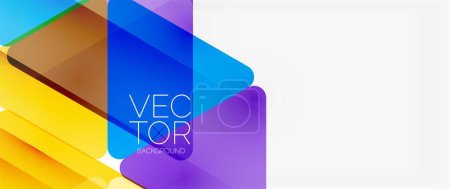 Illustration for Abstract background. Color transparent triangles in mosaic style with shadow lines. Design for website headers, social media posts, digital art displays, presentations, branding elements, wallpapers - Royalty Free Image