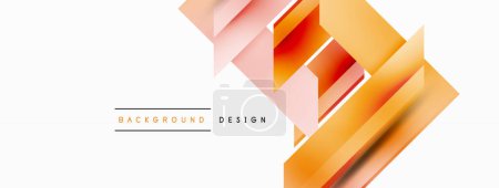 Illustration for Dynamic minimalist abstraction with play of straight gradient lines. Interplay of colors and precise alignment creates an ever-moving tapestry, offering both simplicity and visual allure - Royalty Free Image