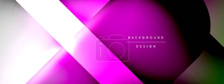 Ilustración de Vector abstract line background with glowing effects and shadows. Vector Illustration For Wallpaper, Banner, Background, Card, Book Illustration, landing page - Imagen libre de derechos