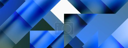 Photo for Vivid abstraction unfolds. Triangles in seamless harmony, composing dynamic geometric backdrop. Interplay of angles and hues forms captivating tapestry, evoking modernity and artistic allure - Royalty Free Image