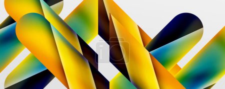 Téléchargez les photos : Triangle fluid color gradient abstract background. Vector Illustration For Wallpaper, Banner, Background, Card, Book Illustration, landing page - en image libre de droit