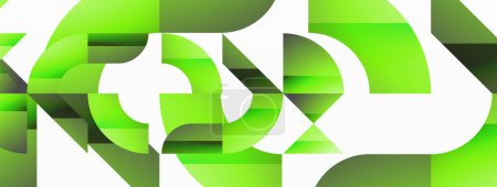 Ilustración de Amalgamación de formas geométricas en lienzo abstracto minimalista, proporcionando versatilidad y atractivo visual para diseños digitales, presentaciones, banners de sitios web, publicaciones en redes sociales - Imagen libre de derechos