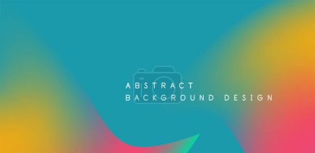 Illustration for Fluid geometric vector background featuring dynamic liquid shapes, creating captivating abstract visual experience for wallpaper, banner, background, landing page, wall art, invitation, print, poster - Royalty Free Image