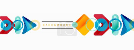 Illustration for Abstract triangles and square minimal geometric background - Royalty Free Image