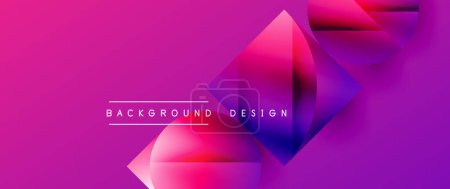 Illustration for Minimalistic geometric backdrop showcasing metallic circles and squares, embodying understated elegance. Reflective surfaces and precise forms create harmonious blend of simplicity and sophistication - Royalty Free Image