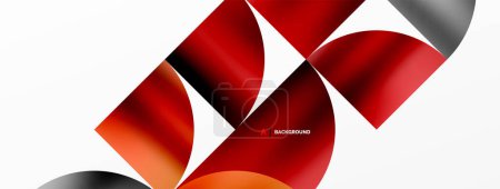 Illustration for Exquisite backdrop marrying modern minimalism with metallic allure. Featuring round triangles, it exudes geometric sophistication and understated charm for wallpaper, banner, background, landing page - Royalty Free Image