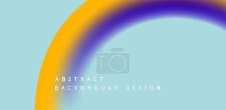Illustration for Abstract vector backdrop with fluid, geometric elements. Harmonious blend of form and color, evoking dynamic and captivating visual landscape for wallpaper, banner, background, landing page - Royalty Free Image