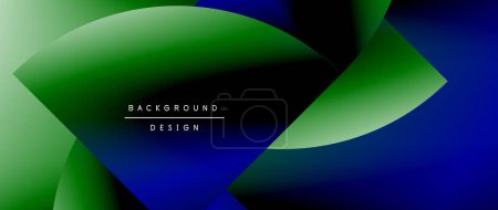 Ilustración de Círculo de color brillante y elemento redondo mínimo fondo geométrico abstracto para carteles, cubiertas, pancartas, folletos, sitios web - Imagen libre de derechos