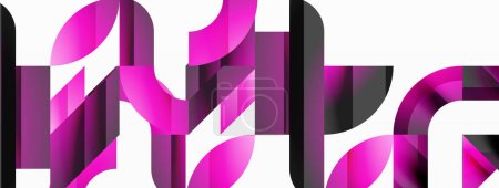 Ilustración de Minimalismo geométrico con triángulos y círculos. Mezcla de formas básicas creando composiciones serenas y visualmente agradables. Fondos de pantalla, banner, fondo, landing page, arte de la pared, invitación, impresiones - Imagen libre de derechos