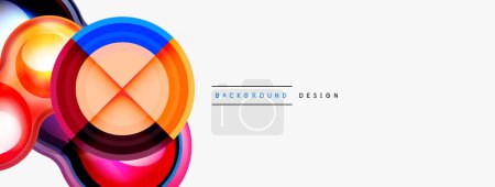Illustration for Circle pattern background. Abstract backgrounds bundle for wallpaper, banner, background, landing page, wall art, invitation, prints, posters - Royalty Free Image