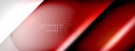 Téléchargez les illustrations : Vector abstract line background with glowing effects and shadows. Vector Illustration For Wallpaper, Banner, Background, Card, Book Illustration, landing page - en licence libre de droit