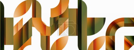 Ilustración de Composición minimalista de triángulo y círculo. Elegancia simple se une a la armonía geométrica en el diseño visual cautivador para el papel pintado, pancarta, fondo, landing page, arte de la pared, invitación, impresiones, carteles - Imagen libre de derechos