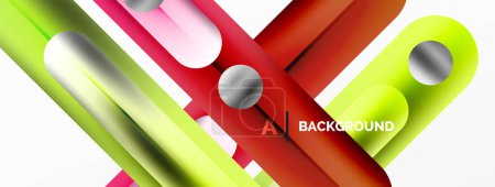 Illustration for Dynamic lines geometric vector background. Visual symphony of dynamic lines converging to form mesmerizing geometric vector background, where creativity and geometry dance in perfect harmony - Royalty Free Image