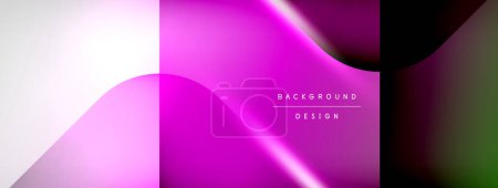 Photo for Vector abstract line background with glowing effects and shadows. Vector Illustration For Wallpaper, Banner, Background, Card, Book Illustration, landing page - Royalty Free Image