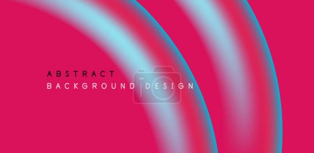Illustration for Abstract vector backdrop with fluid, geometric elements. Harmonious blend of form and color, evoking dynamic and captivating visual landscape for wallpaper, banner, background, landing page - Royalty Free Image