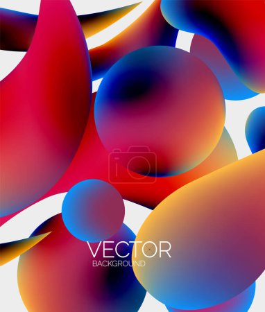 Photo for Abstract liquid bubble background. Liquid gradients - Royalty Free Image