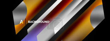 Illustration for Dynamic lines geometric vector background. Visual symphony of dynamic lines converging to form mesmerizing geometric vector background, where creativity and geometry dance in perfect harmony - Royalty Free Image