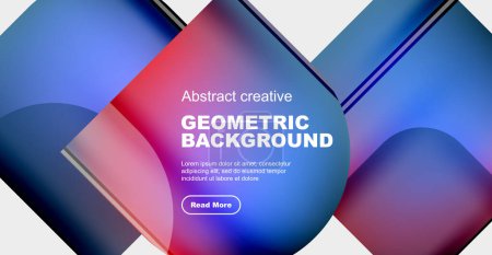 Illustration for Minimal geometric vector abstract background - Royalty Free Image