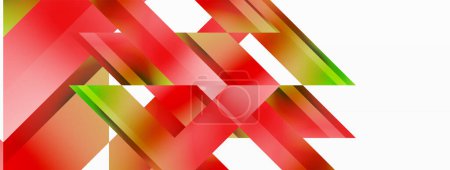 Ilustración de Abstracción minimalista dinámica con juego de líneas de gradiente recto. La interacción de colores y la alineación precisa crean un tapiz en constante movimiento, que ofrece simplicidad y atractivo visual - Imagen libre de derechos