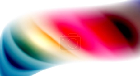 Ilustración de Color mezcla líquido arco iris forma fondo - Imagen libre de derechos