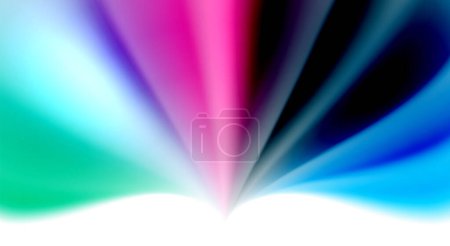Illustration for Color mixing liquid rainbow shape background - Royalty Free Image