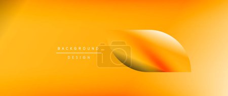 Illustration for Bright color circle and round element minimal geometric abstract background for posters, covers, banners, brochures, websites - Royalty Free Image