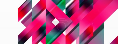 Illustration for Minimalist backdrop featuring dynamic diagonal gradient lines. Sleek movement crafts artful dance of colors, blending modern aesthetics with captivating simplicity - Royalty Free Image
