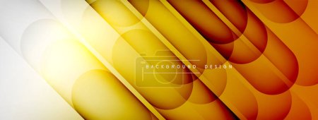 Illustration for Abstract background - geometric composition created with lights and shadows. Technology or business digital template - Royalty Free Image